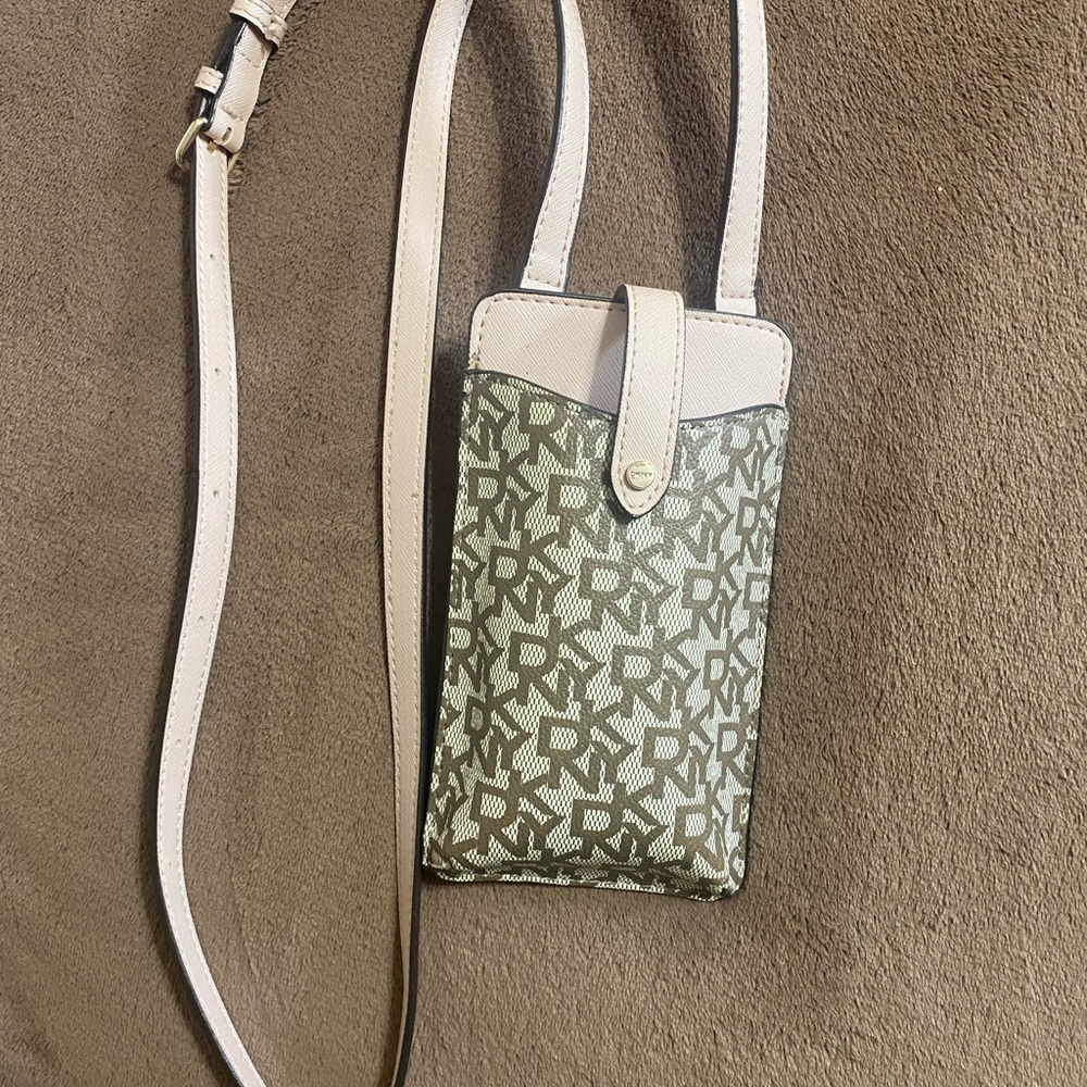 Stylish DKNY Monogram Crossbody Phone Bag